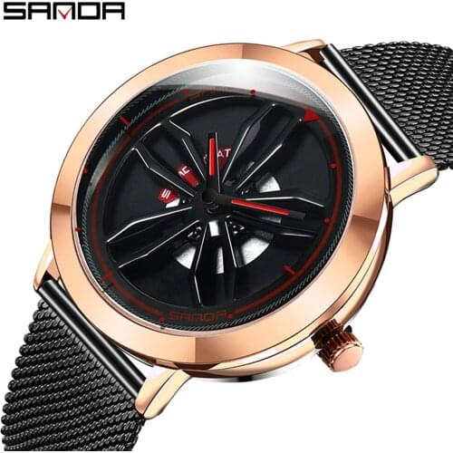 SANDA Luxury Brand Mens Sport Watch Full Steel Quartz Watch for Men Waterproof Military Clock Man relogio masculino часы мужские