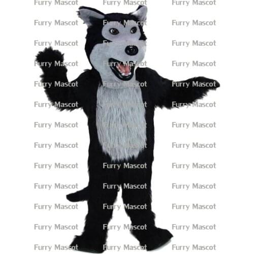 Black Wolf Christmas Cosplay Unisex Cute Newly Mascot Costume Suit Cosplay Party Game Dress Outfit Adult Gift A