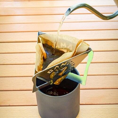 Coffee Drip Holder Enjoyment Hiking Camping Coffee Dripper Coffee Filter Rack Wide Application Compact