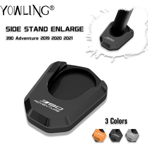 For 390 Adventure 390 ADV 2019 2020 2021 Motorcycle Accessories ALUMINIUM Side Stand Enlarger Kickstand Enlarge Extension Plate
