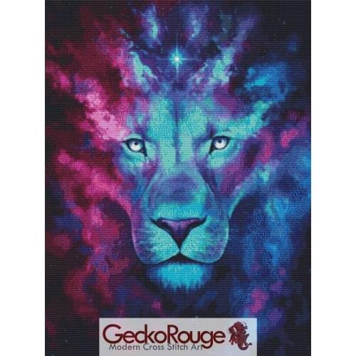 Factory Craft Lion Needle Work Embroidery Cross Stitch for Embroidery with 100% Cotton Flosses and Free Shipping for Wall Decor