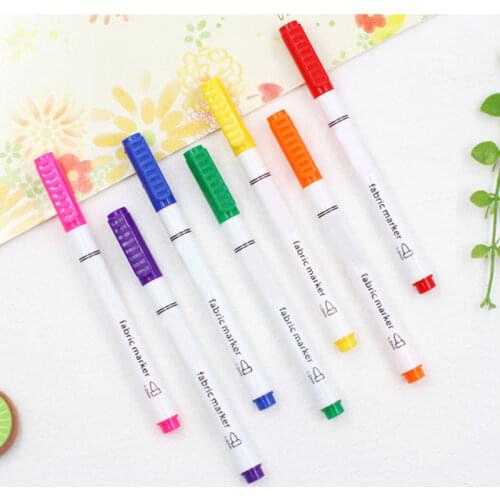 Fabric Markers Pens Permanent Paint Marker Fabric Pen 8 Colors Art Markers for Clothes Canvas T-shirt Shoes UY8