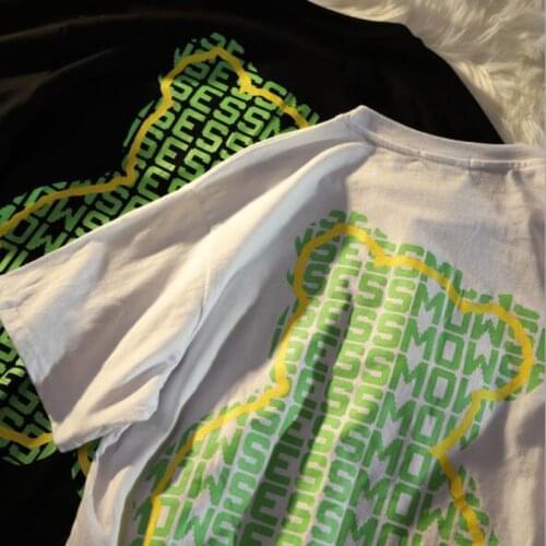 HongKong Style T shirts Women Fashio Print Short Sleeve O Collar Women Tshirt Cotton Spandex Tee shirt Femme