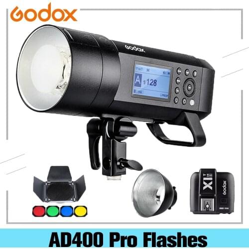 Godox AD400 Pro 1/8000 HSS Outdoor Flash Strobe Light TTL 30W LED 2.4G System Photo Speedlight For Canon Sony Nikon Camera