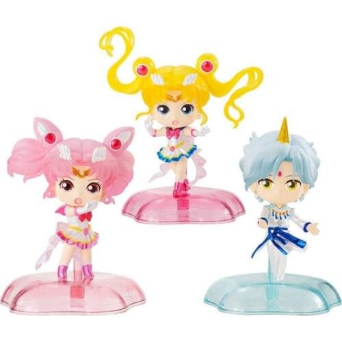 Bandai 50241 Gashapon Sailor Moon Eternal Theatrical Edition Shiny Mini Collectible Doll Anime Toy Model