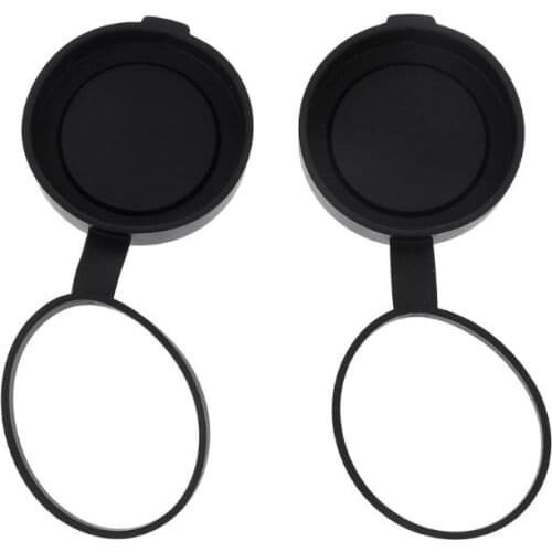 2 pieces Binoculars Protective Rubber Objective Lens Caps 42mm for Telescope with Outer Diameter 52-54mm