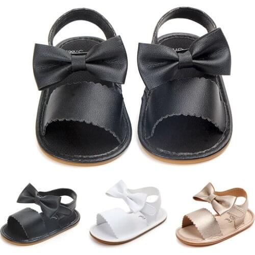 2020 Summer Children Baby Kids Boys Girls Shoes Non-Slip Canvas Bowknot Toddlers Newborn Infantil Sandals