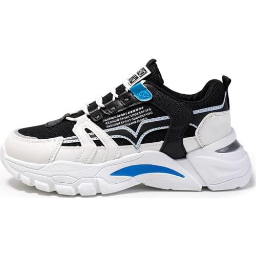 New Mens Mesh Old Dad Sneakers Man Casual Shoes Lace Up Thick-soled Outdoor Comfortable All-match Sport Shoes Trend Multicolor