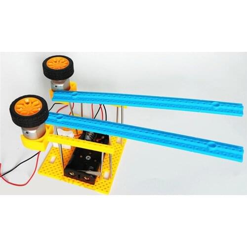 Feichao DIY Small Ball Launcher Material Set Electric Model Assembly Toy Educational Funny Kids Children Craft Toy Gift