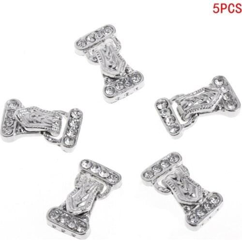 NEW 5Pcs 24x14mm Magnetic Jewelry Clasps 3 Strand Rhinestone Jewelry Accessories