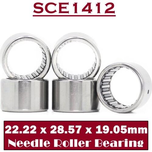 SCE1412 Bearing 22.22*28.57*19.05 mm ( 5 PCS ) Drawn Cup needle Roller Bearings B1412 BA1412Z SCE 1412 Bearing
