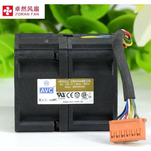 AVC DB04048B12S P014 26K808226K8083 Server Cooling Fan DC 12V 1.90A Dual fan 40X40X48mm