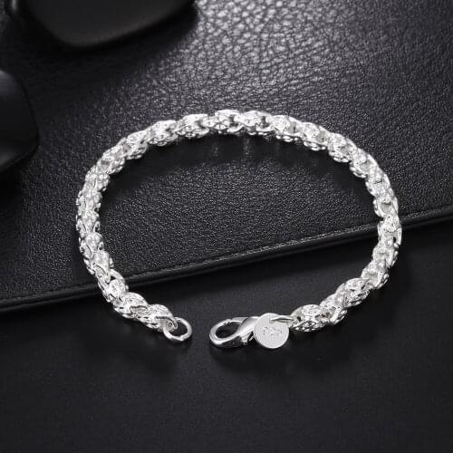 Special offer 925 sterling Silver Bracelet for Women Fashion Wedding Party Holiday gifts fine luxury Jewelry