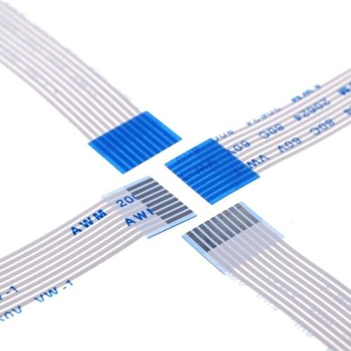 100pcs Flexible Flat Cable FFC 9 PIN 1.0 mm pitch different ends Length 60 70 80 100 120 150 200 250 300 400 450 500 600 700mm