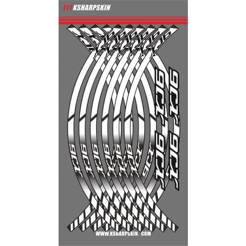 12 X Motorcycle outer ring sticker stripe wheel accessories decorative reflective decals Suitable for YAMAHA XJ6 xj6