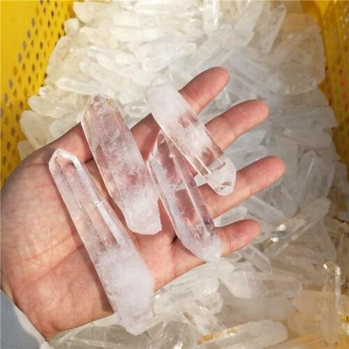 2.2LB wholesale raw natural healing quartz crystal clear quartz crystal terminated point