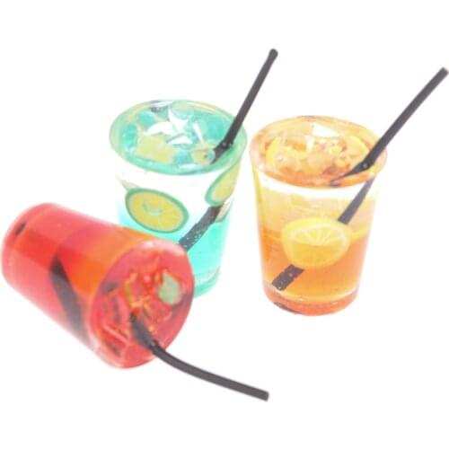 2pcs 1/12 Dollhouse Miniature Food Resin Fruit Bottle Simulation Drinks Model For Dollhouse Decoration New