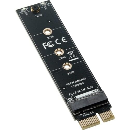 5pcs/lot PCI-E To M2 Adapter Nvme SSD M2 Pcie X1 Raiser Pci-E Pci Express M Key