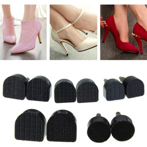 60pcs/lot Womens High Heel Tips Taps Dowel Lifts Replacement Heel Stoppers Protector Lady Stiletto Shoe Heels Repair Tips