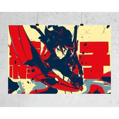 H092 Kill La Kill Anime Wall Sticker Silk Poster Art Home Decoration