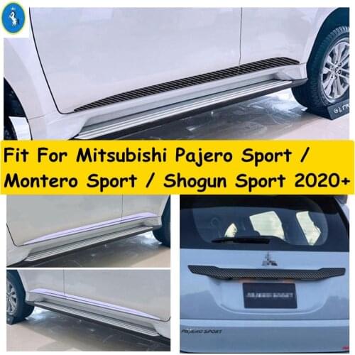 Car Side Door Body / Tailgate Rear Trunk Strips Cover Trim For Mitsubishi Pajero Sport / Montero Sport / Shogun Sport 2020 2021