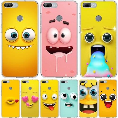 Funny Face Soft Cute Phone Case for Huawei Honor 10 9 Lite Y9 Y5 Y6 Y7 2019 8X 8A 8S 7A 7X 10i 20i Pro V30 Art Coque Capa