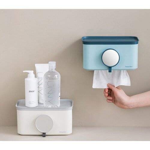 Toilet Paper Holder Waterproof Wall Mounted Toilet Paper Tray Roll Paper Tube Storage Box Tray Tissue Box Shelf Bathroom Product