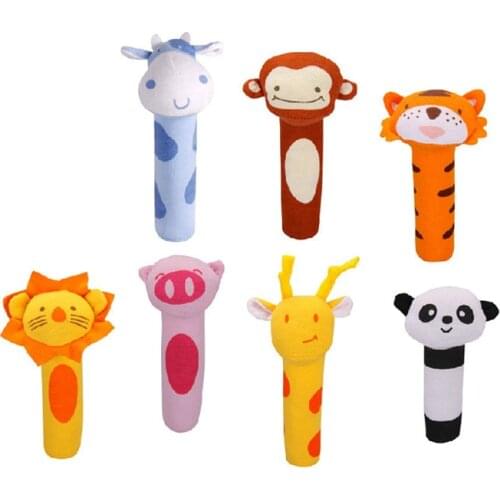 Baby Rattles BB Sticks Soft Plush Doll Education Mobile Cot Kids Bed Bell Newborn Stroller Crib Infant Pacifier