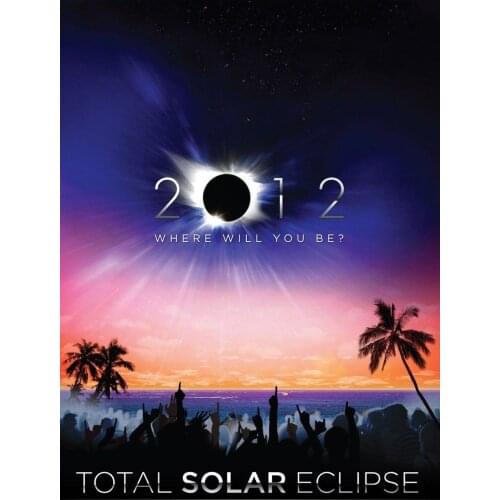 Home Decor Solar Eclipse-Silk Art Poster Wall Sticker Decoration Gift