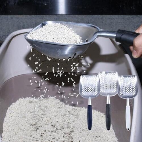 Hot Sale Metal Cat Litter Scoop Aluminum Alloy Hollow Shovel Feces Quick Cleaning Picking Up Toilet Cat Cat Shovel Top-products