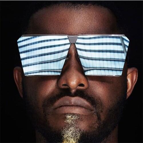 Classic Square Sunglasses Women Colorful Mirror Men Glasses Concave Shape Personality Anti-UV Street Beat Eyewear