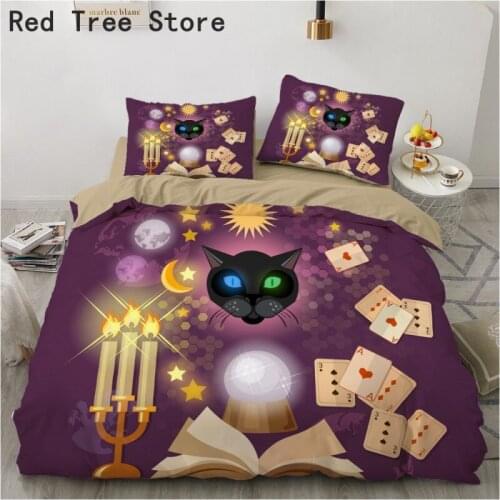 Astrology Bedding Comforter Set Queen Size with 1/2pc Pillowcase Bedroom Decor Home Textile 3D Print Duvet Cover for Kids Adults