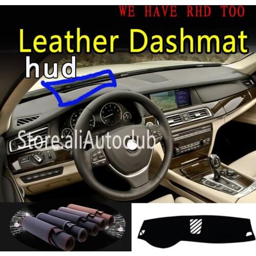 For BMW 7 Series g5 F01 F02 F03 F04 730LI 740 750LI 760LI Leather Dashmat Car Styling Covers Dash Mat Dashboard Cover Carpet