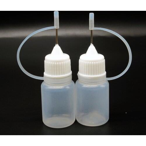 Stainless steel top cap plastic squeeze 5ml dropper bottle ,LDPE soft bottle ,e cig oil bottle 100pcs/lot