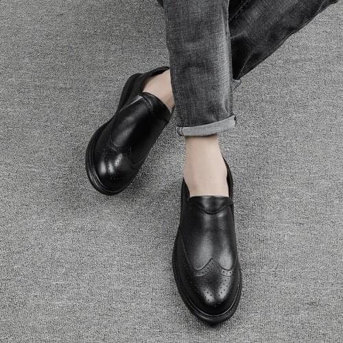 Male spring para leisure mens de cuero man flat sapatos new for hombre shoe casuales mens shoes masculino black zapatos casual