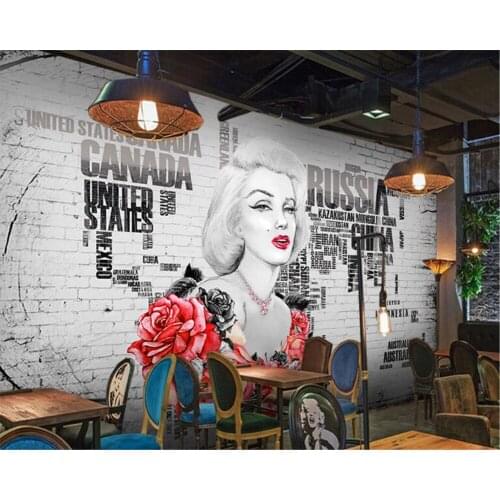 Beibehang wallpapers for living room Wallpaper family decoration custom fashion beauty Brick wallpaper 3d3 d wallpaper for walls