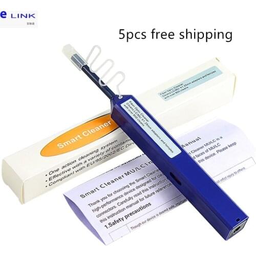 5pcs LC One Click Pen Cleaner for LC 1.25mm fibre optical connector and adapter ferrule end face cleaning good quality ELINK