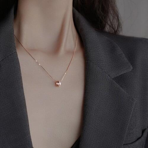 VENTFILLE S925 Sterling Silver Fashion Small Waist Niche Design Sense Female 2021 New Necklace