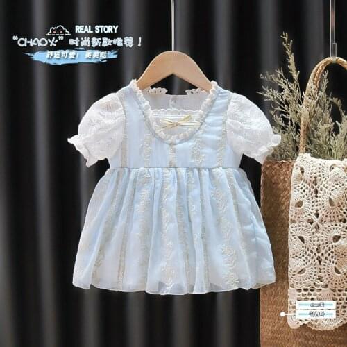 Baby Girls Dress 2021 Summer Cute Cartoon Baby Princess Birthday Party Mesh Dresses Costume Toddler Infant Kids Clothing