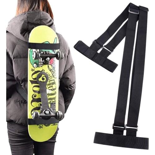 Skateboard Carry Strap Adjustable Longboard Shoulder Carrier Universal Shoulder Carrier Skateboard Backpack Strap Carrier