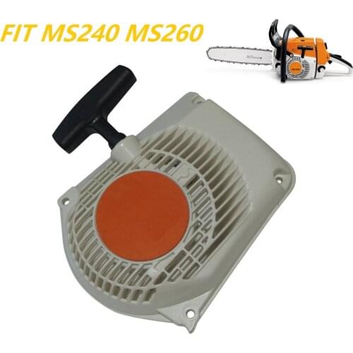 Recoil Starter Pull Rewind Starter Assembly Fits Stihl MS260 MS240 024 026 Chainsaw Engine Motor Replacement Parts 1121 080 210