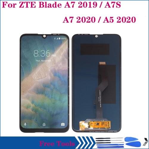 NEW LCD For ZTE Blade A7 2019 A7S LCD display Touch Screen Digitizer Assembly for zte BLADE A7 2020 A5 2020 DISPLAY Repair parts