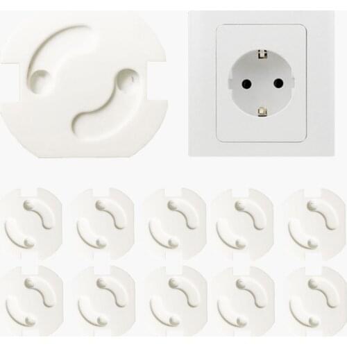 10 pcs/lot Hot Free Seguridad Plug Socket Safet Baby Children Protection Plug Safety Cover Plastic Safety Electrical Outlet Plug