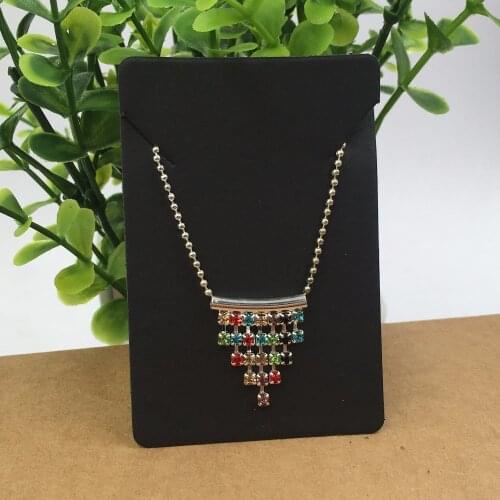 200pcs Natural Jewelry Cards Kraft Paper Pendant Blank Necklace Card jewelry accessory Display /Earring Packing cards