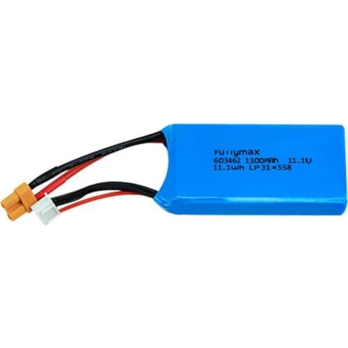 11.1V upgrade Lipo Battery 1300mah For WLtoys X450 Airplane FPV RC Drone Spare Parts Replace Lipo Batteries for X450
