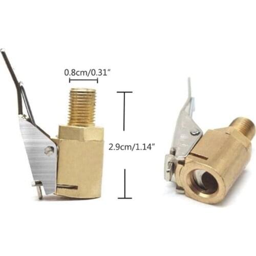 Car Metal Tyre Tire Inflator Valve Air Pump Charging Clip Nozzle Chuck