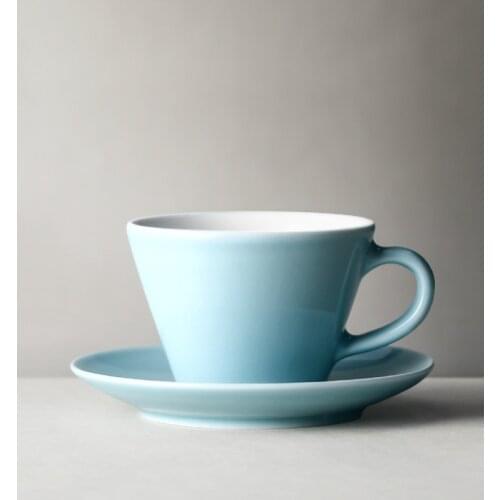 White Modern Ceramic Coffee Cup Set Saucer Simple Traditional Chinese Tea Cups Set Vintage Big Tazas De Cafe Drinkware EB50BD