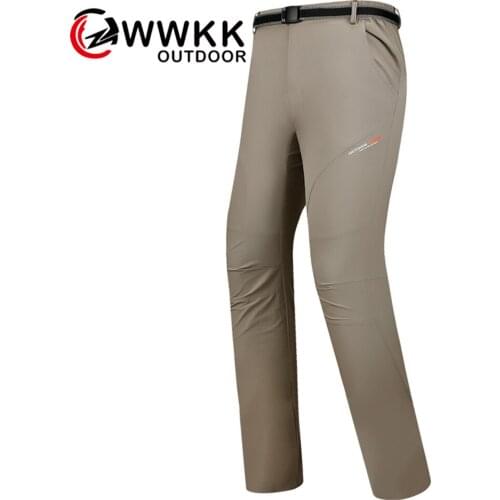 Stretch Pants Outdoor Camping Hiking Couple Quick-drying Trousers Thin Breathable Waterproof Slim Riding Solid elastic Explosive