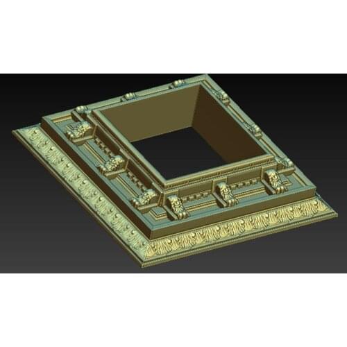 Digital Art Frame 3d Model STL for CNC Router 3D Printer