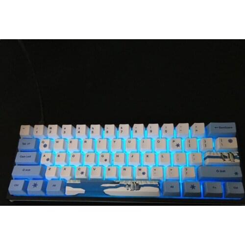 Penguin Dye-Sublimation Keyboard Cute Keycaps PBT OEM Profile Keycap For GH60 Drop Shipping